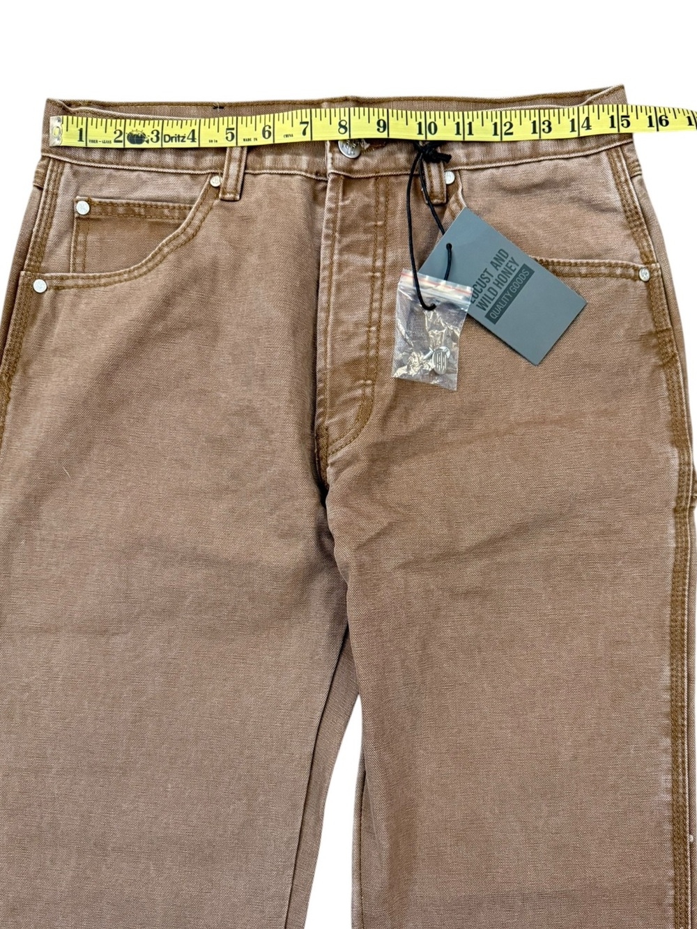 Locust and Wild Honey Good Carpenter Pants 29 Fits 30x32 Heavyweight NWT MNML - Picture 10 of 16